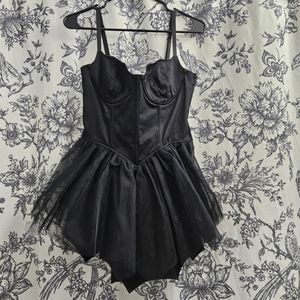 Sugar Thrillz Magic Moves black corset tutu dress Dollskills